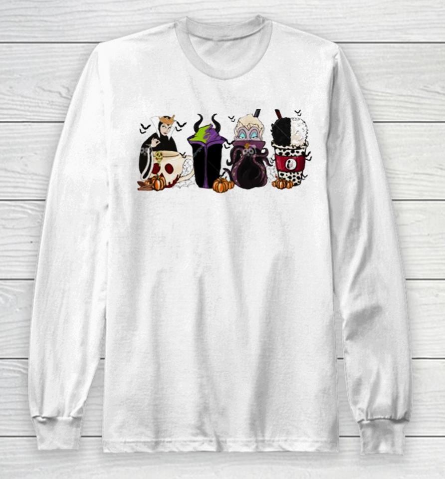 Bad Witches Bad Girl Witch Coffee Halloween 2023 Long Sleeve T-Shirt