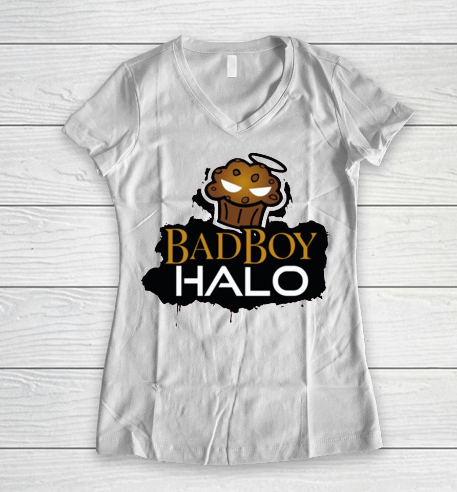 Badboyhalo Chocolate Chip Women V-Neck T-Shirt