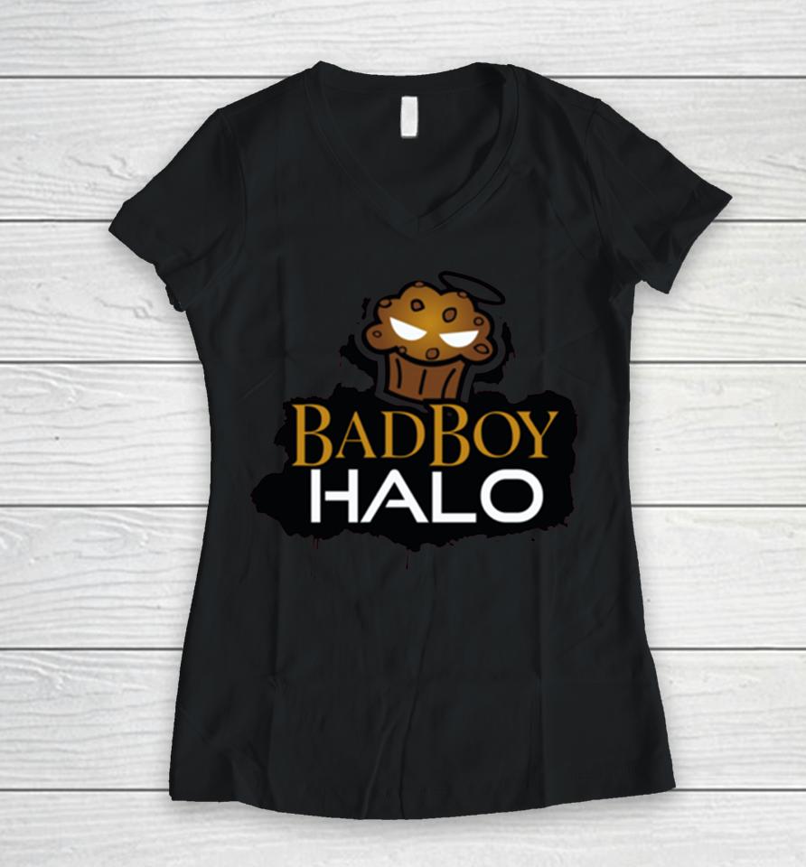 Badboyhalo Store Chocolate Chip Women V-Neck T-Shirt