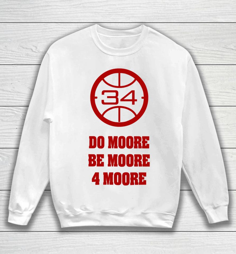 Badgermbb Wisconsin Basketball Do Moore Be Moore 4 Moore Sweatshirt