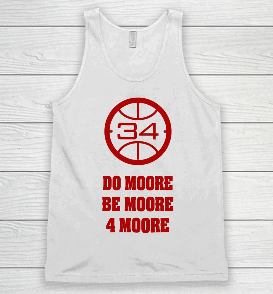 Badgermbb Wisconsin Basketball Do Moore Be Moore 4 Moore Unisex Tank Top