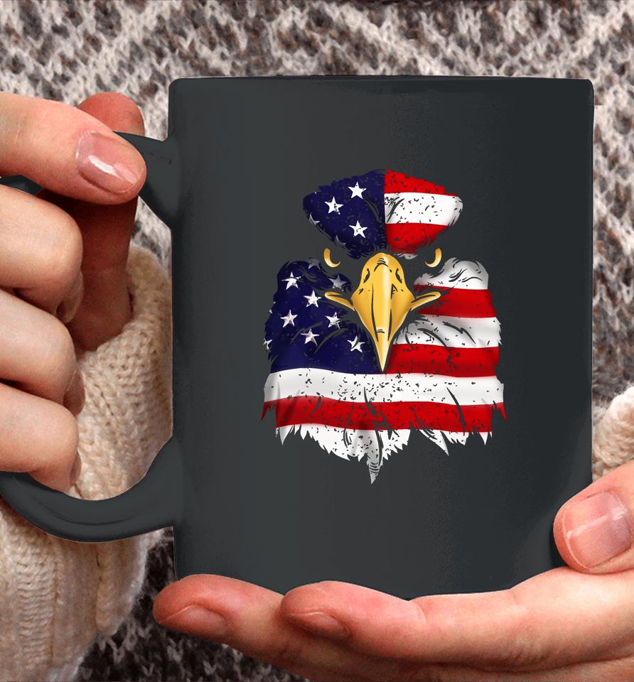 Bald Eagle 4Th Of July American Flag Patriotic Freedom Usa Coffee Mug