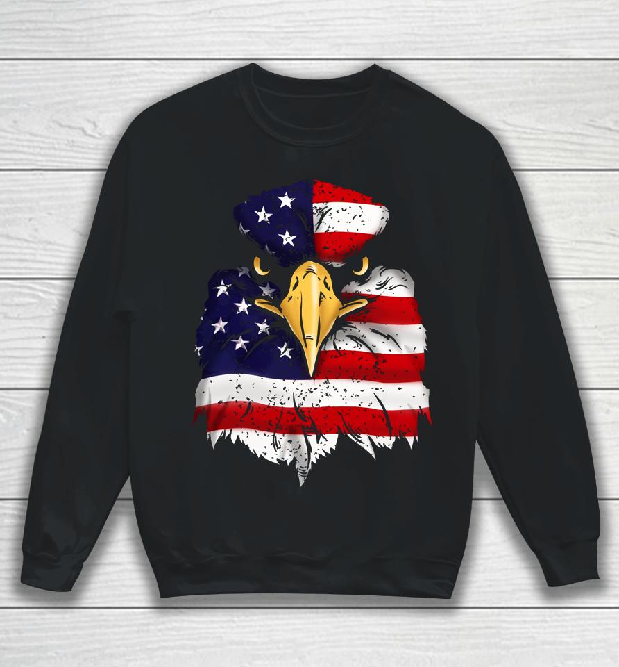 Bald Eagle 4Th Of July American Flag Patriotic Freedom Usa Sweatshirt