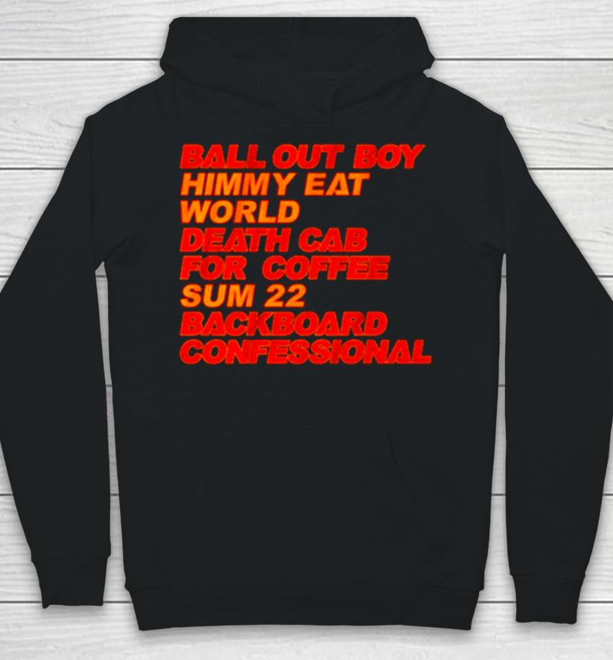 Ball Out Boy Himmy Eat World Death Cab For Coffee Hoodie