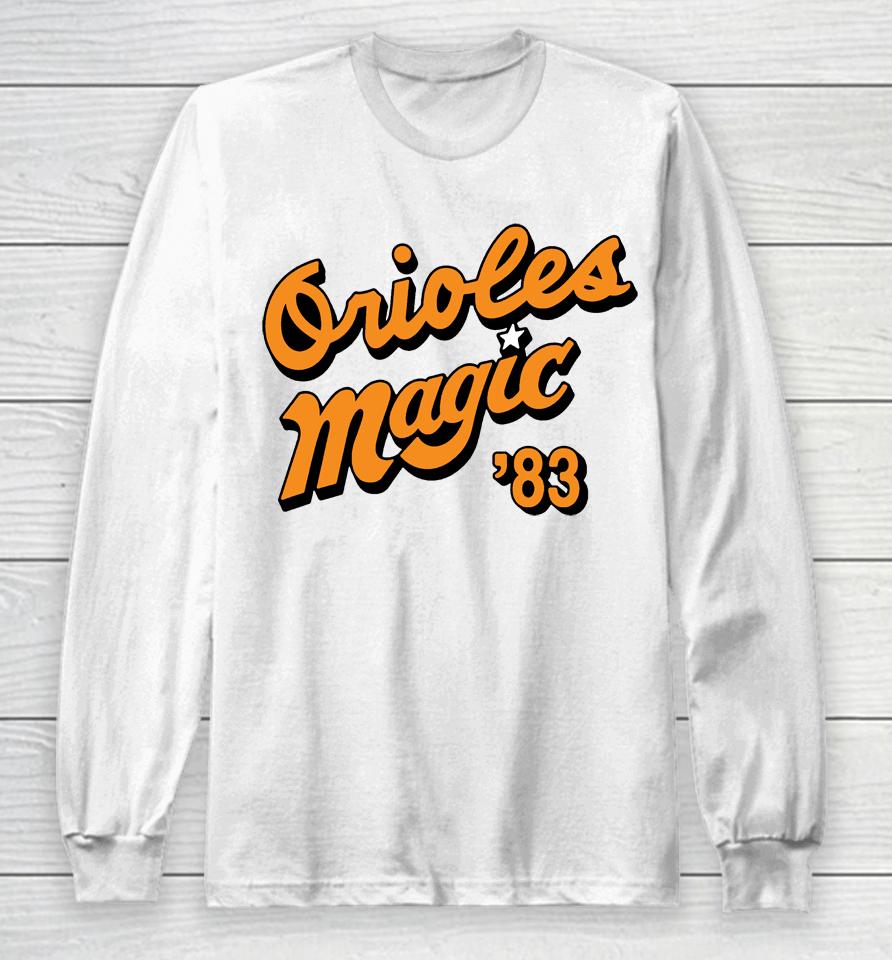 Baltimore Orioles Homage Gray Hyper Local Tri-Blend Long Sleeve T-Shirt