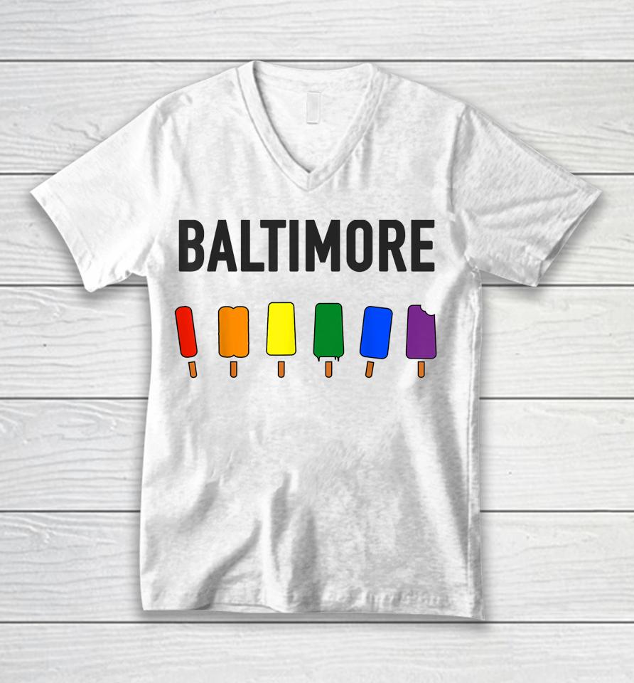 Baltimore Pride Unisex V-Neck T-Shirt