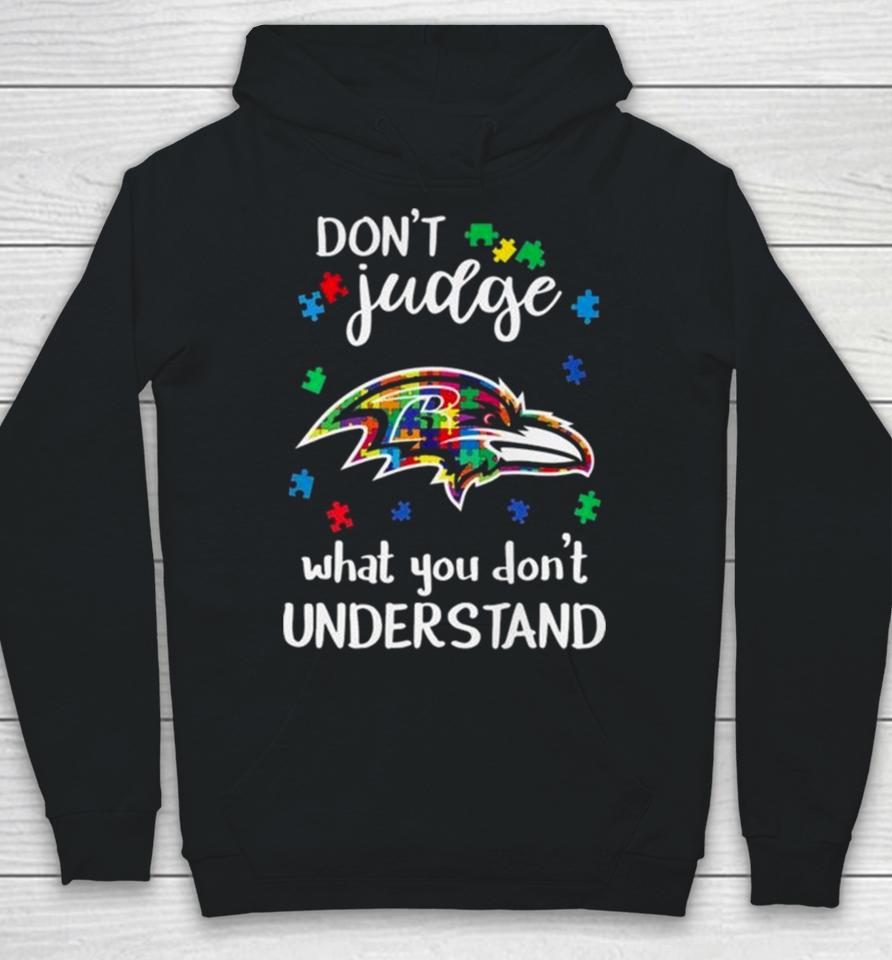 Baltimore Ravens Autism Don’t Judge What You Don’t Understand Hoodie