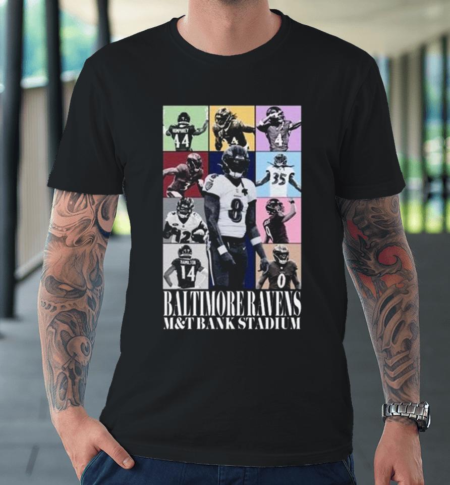 Baltimore Ravens M&Amp;T Bank Stadium The Eras Tour Premium T-Shirt