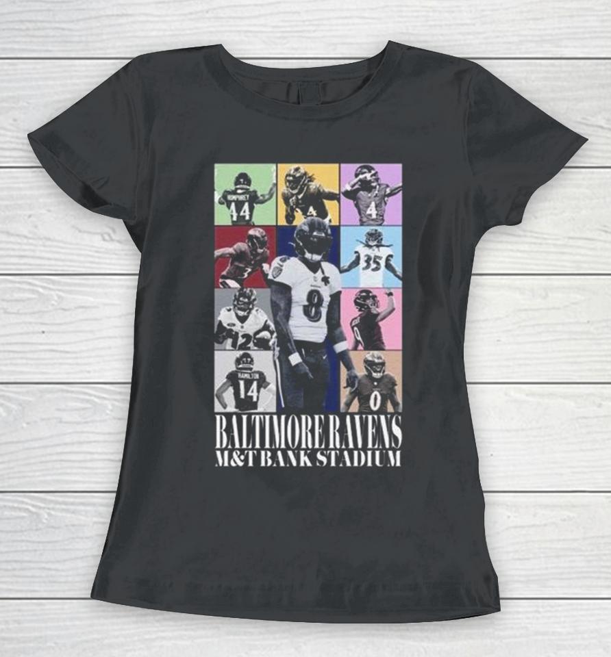 Baltimore Ravens M&Amp;T Bank Stadium The Eras Tour Women T-Shirt