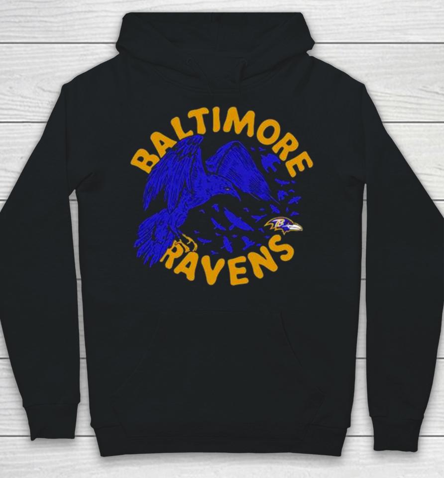 Baltimore Ravens Powerful Ravens Mascot Hoodie