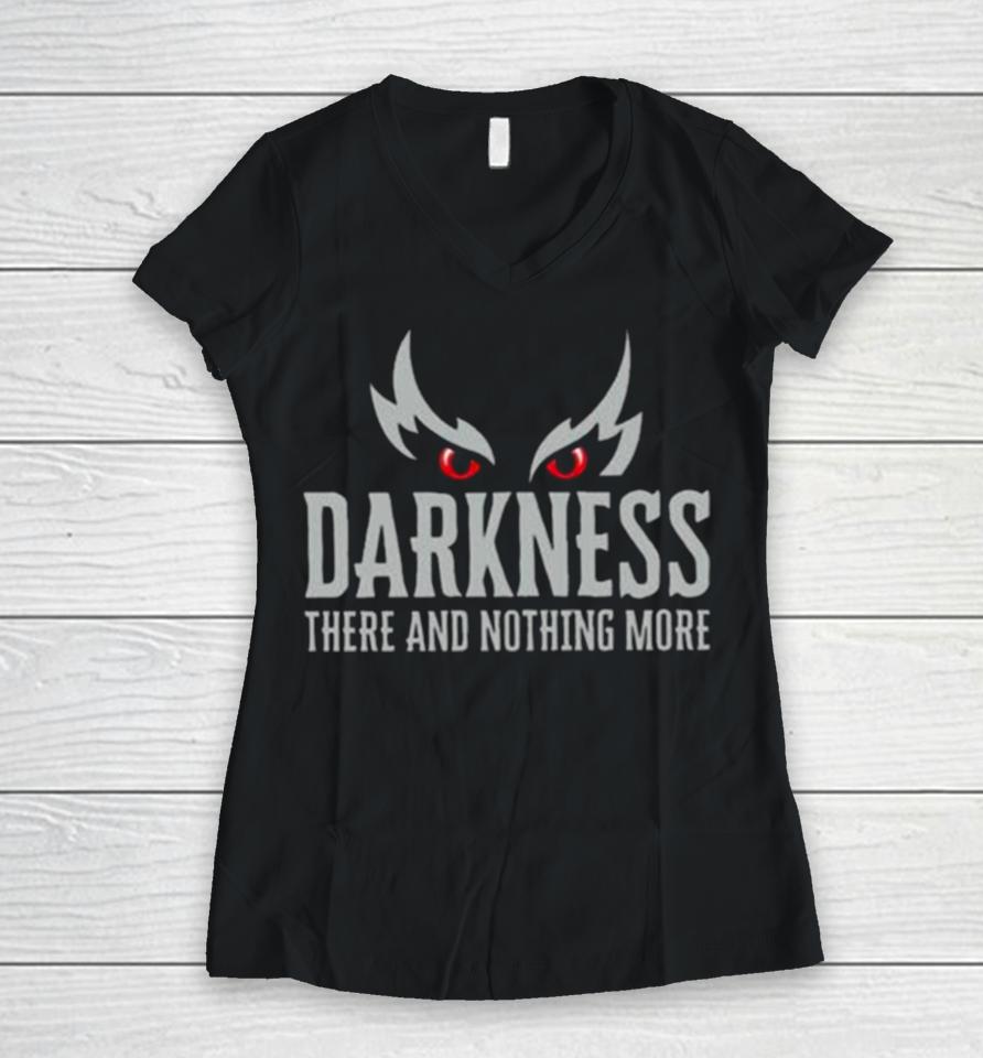 Baltimore Ravens Ravens Darkness There And Nothing More Women V-Neck T-Shirt