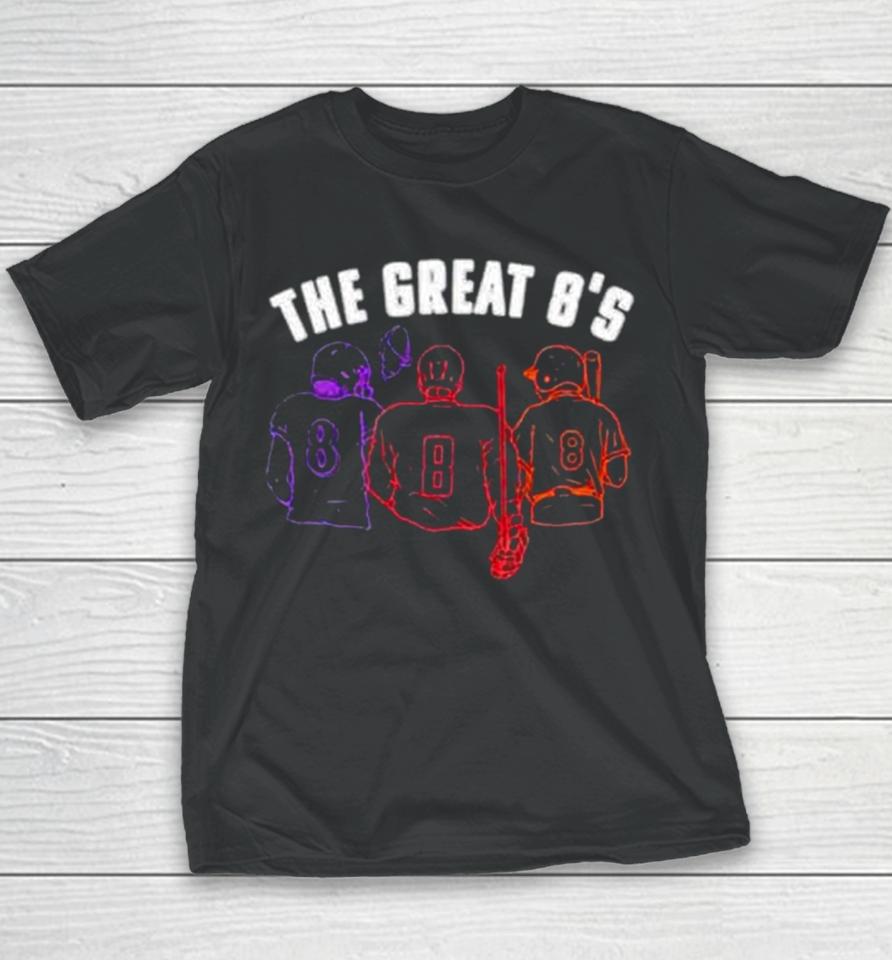 Baltimore Ravens The Great 8’S Youth T-Shirt