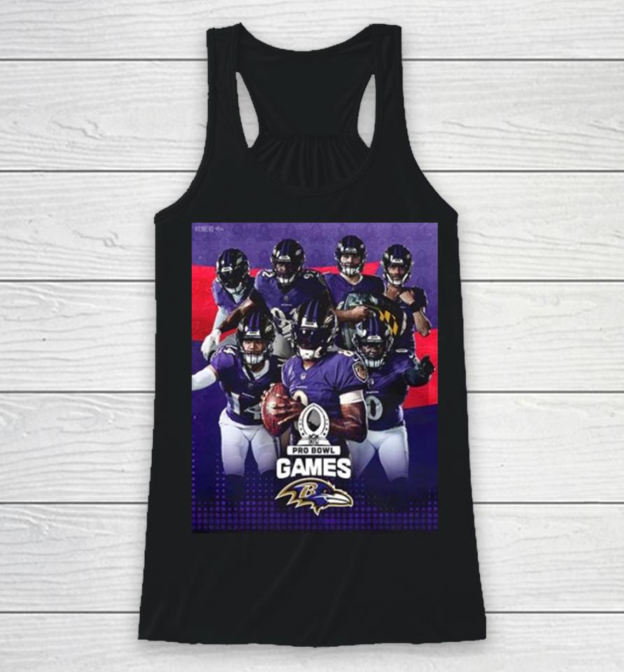 Baltimore Ravens Your Ravens Pro Bowlers Team Up 2024 Nfl Pro Bowl Games Racerback Tank