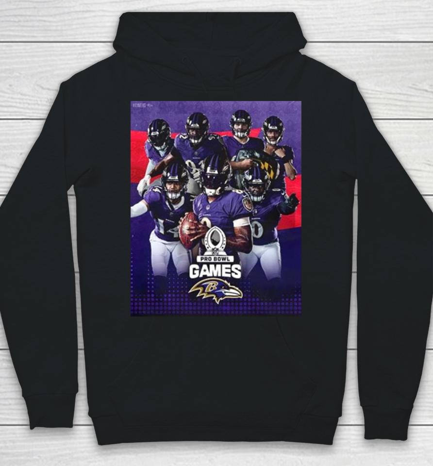 Baltimore Ravens Your Ravens Pro Bowlers Team Up 2024 Nfl Pro Bowl Games Hoodie