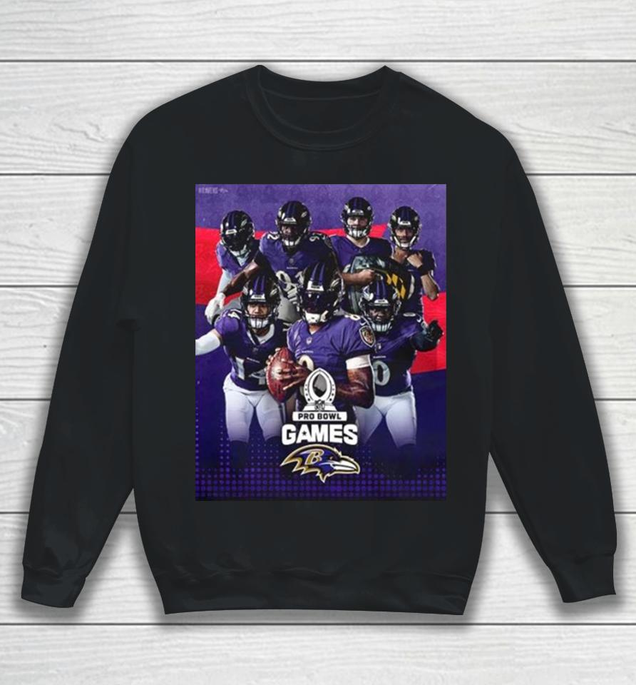Baltimore Ravens Your Ravens Pro Bowlers Team Up 2024 Nfl Pro Bowl Games Sweatshirt