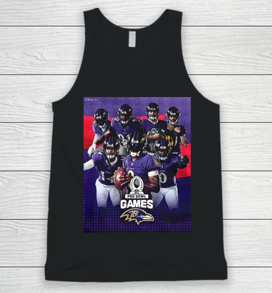 Baltimore Ravens Your Ravens Pro Bowlers Team Up 2024 Nfl Pro Bowl Games Unisex Tank Top