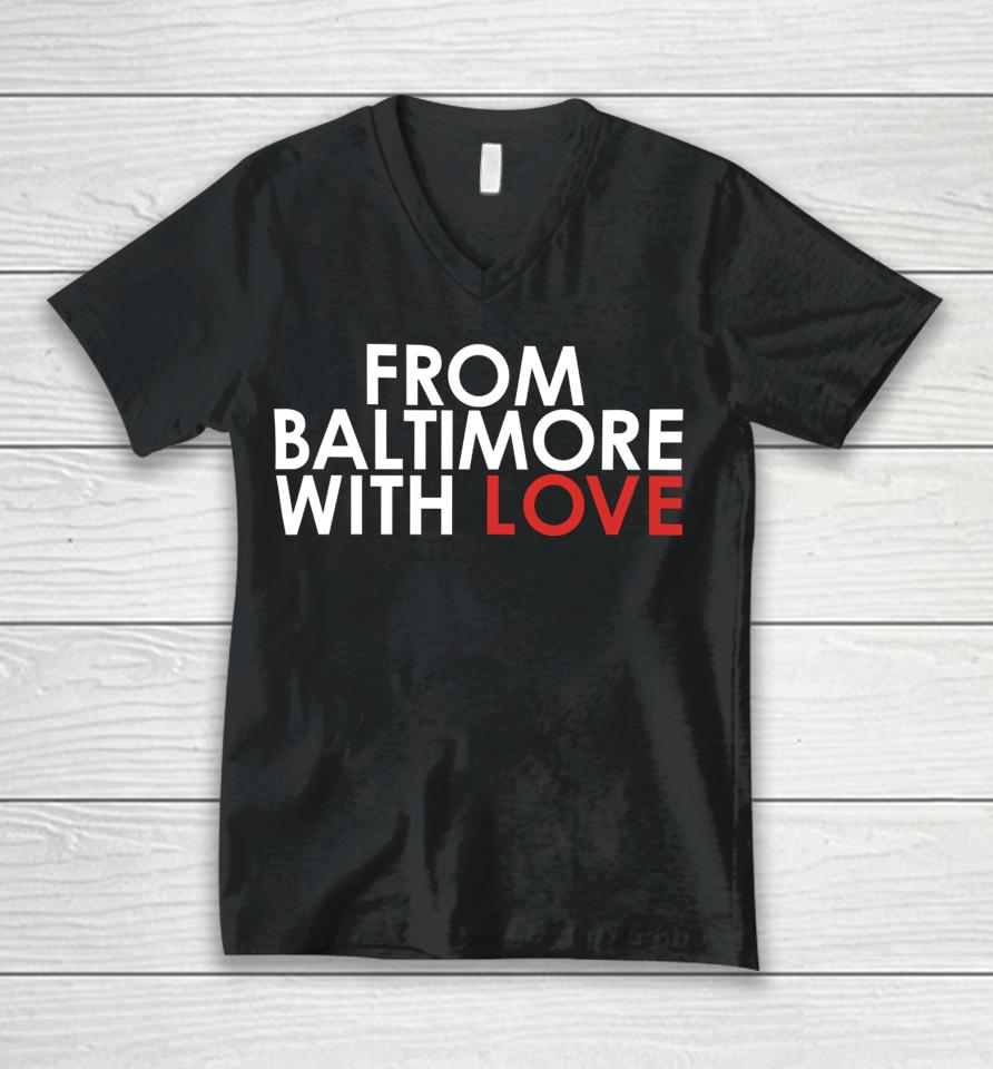 Baltimorebridge From Baltimore With Love Unisex V-Neck T-Shirt