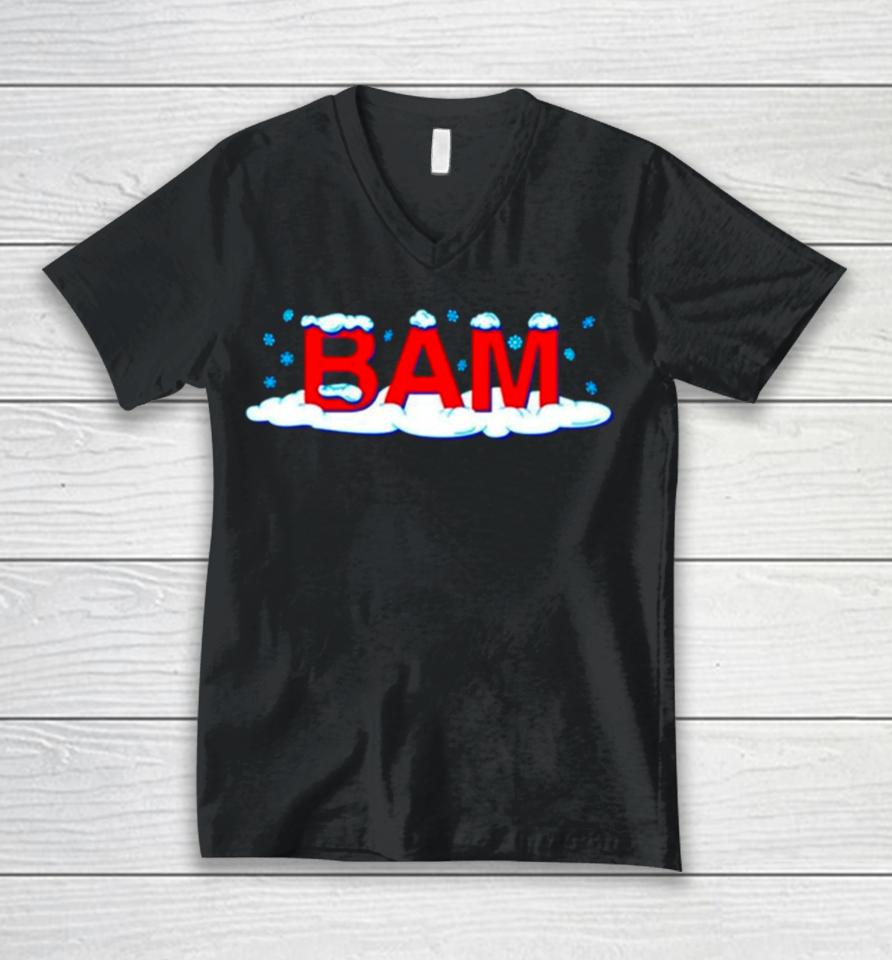 Bam Snow Merry Christmas Unisex V-Neck T-Shirt