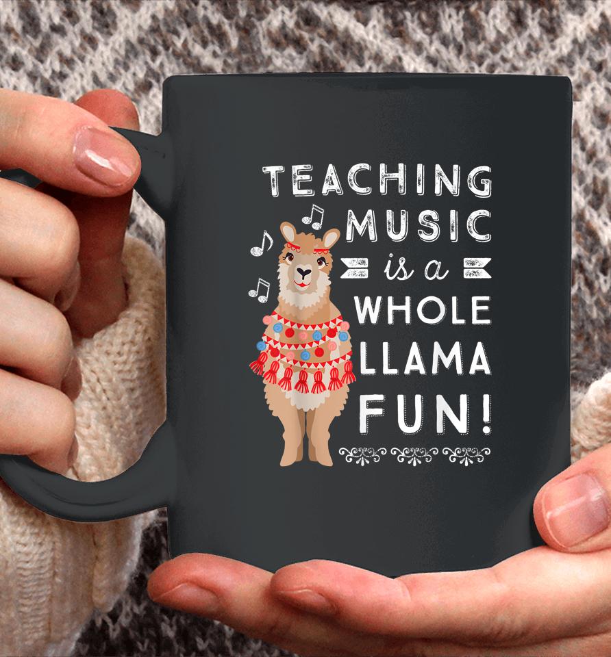 Band Choir Music Teacher Appreciation Gift Whole Llama Coffee Mug