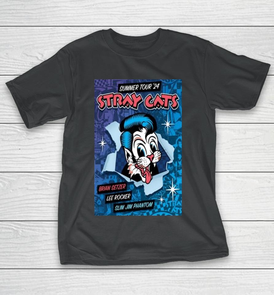 Band Stray Cats 2024 Summer Tour T-Shirt