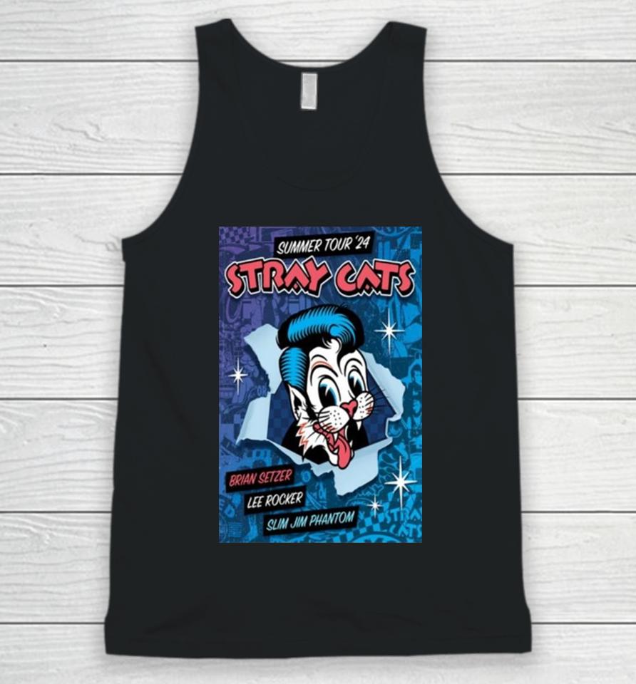 Band Stray Cats 2024 Summer Tour Unisex Tank Top