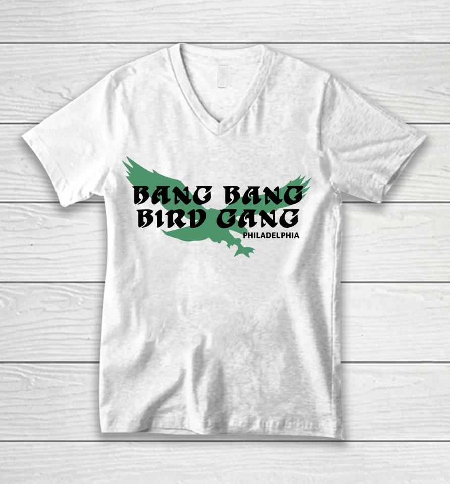 Bang Bang Bird Gang Philadelphia Eagles Unisex V-Neck T-Shirt