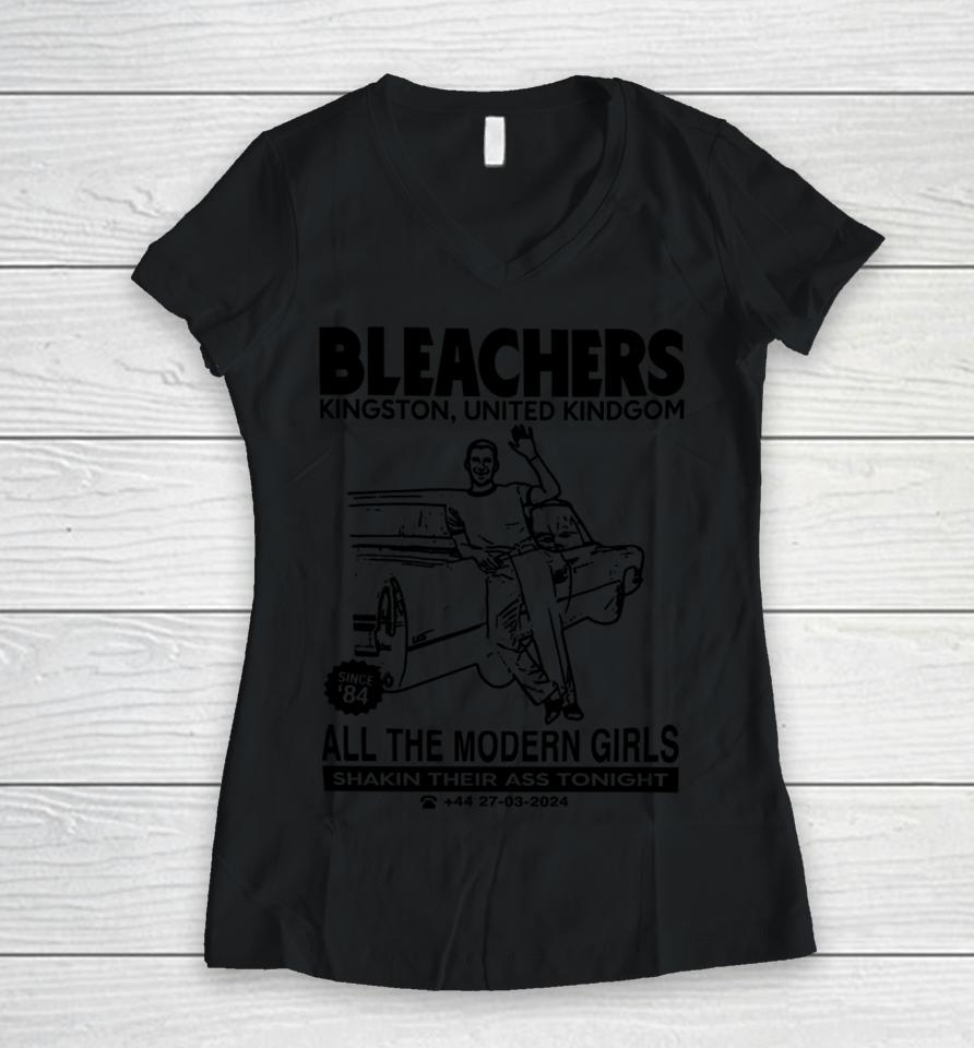Banquetrecords Bleachers Kingston United Kindgom All The Modern Girls Women V-Neck T-Shirt
