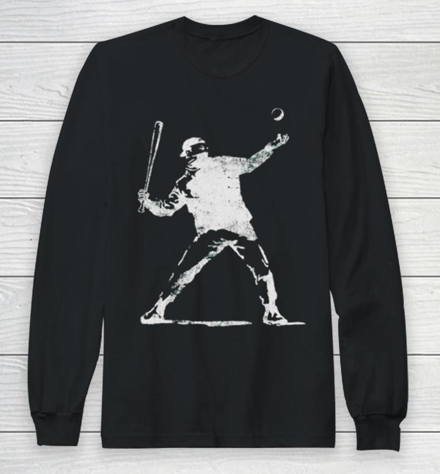Bansky Baseball Thrower Long Sleeve T-Shirt
