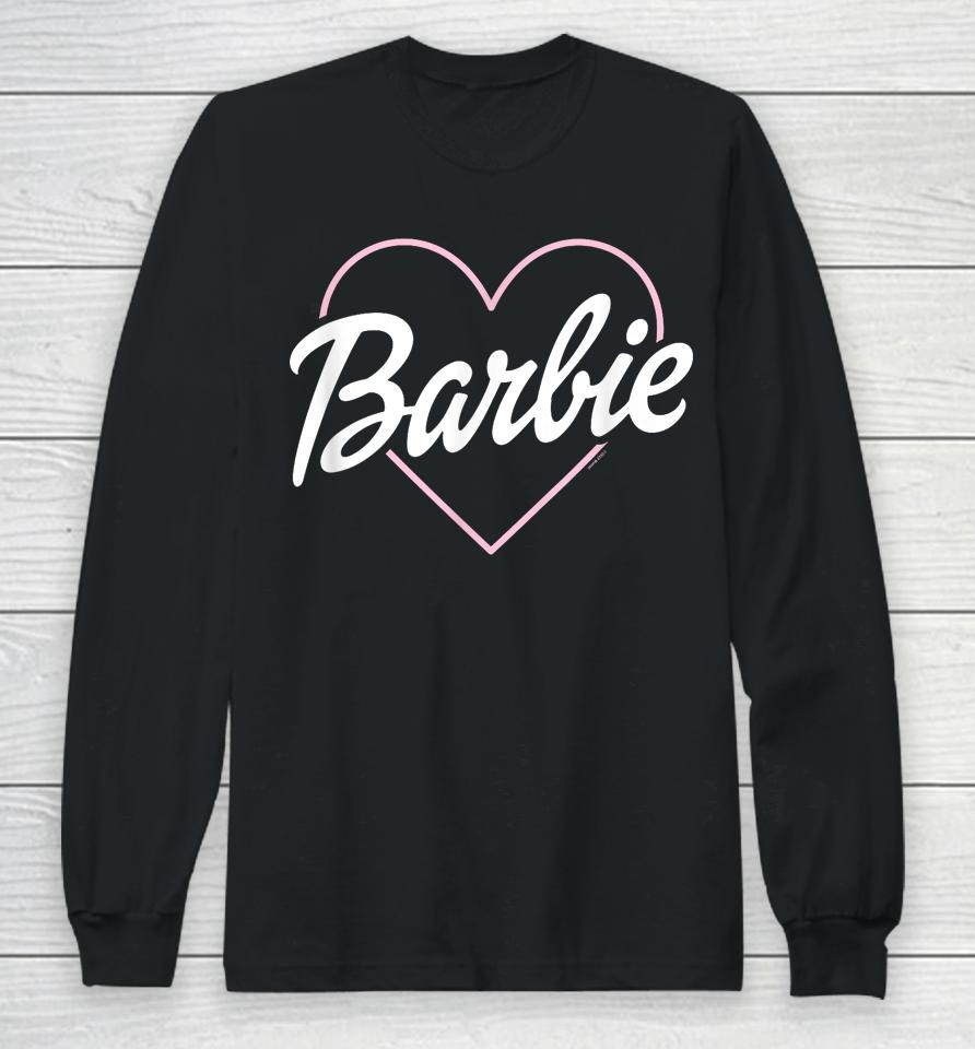 Barbie - Logo Heart Long Sleeve T-Shirt