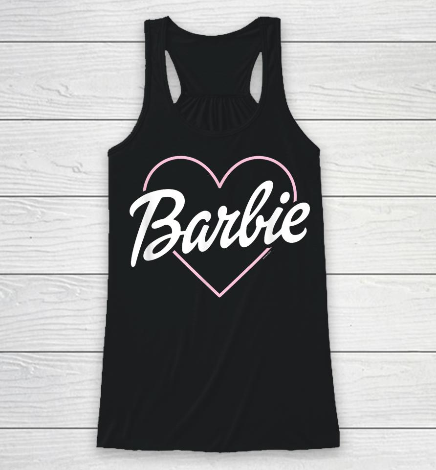 Barbie - Logo Heart Racerback Tank