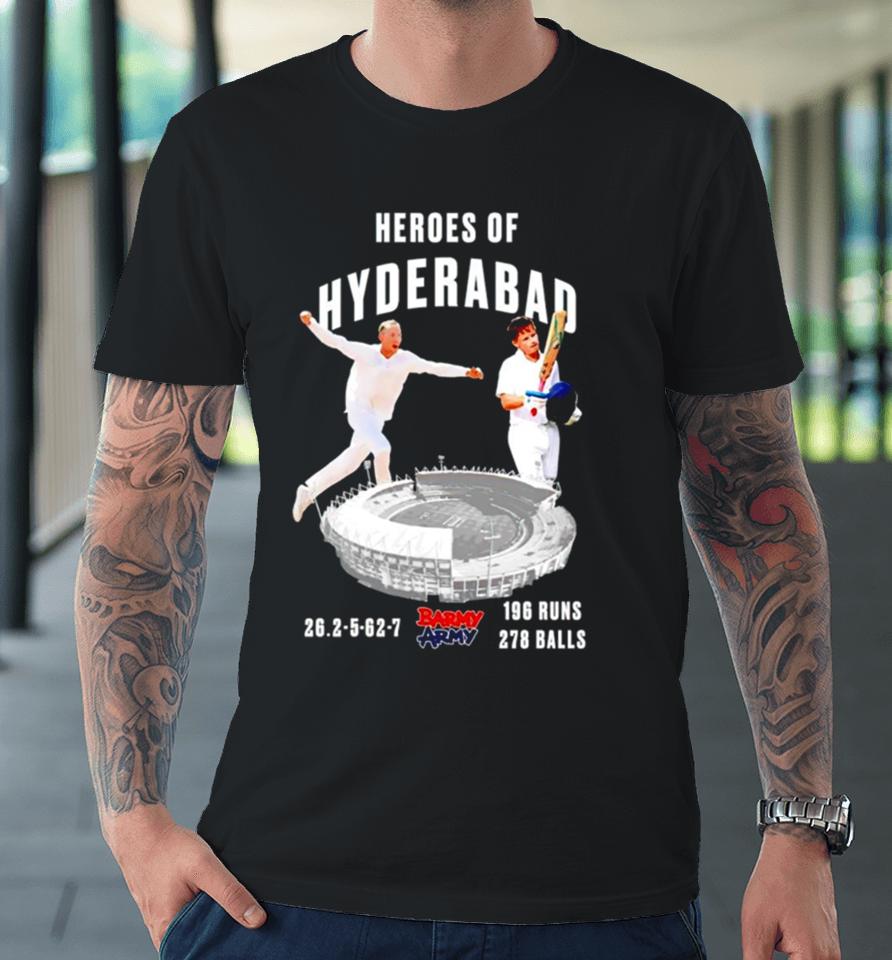 Barmy Army Heroes Of Hyderabad Premium T-Shirt
