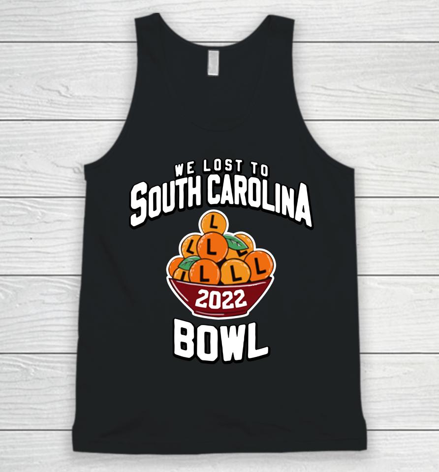 Barstool Sports 2022 We Lost To South Carolina Bowl Unisex Tank Top