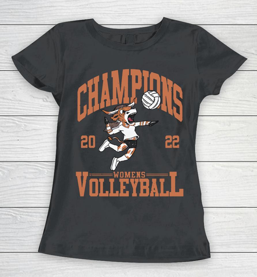 Barstool Sports Grey Texas Volleyball Champs Women T-Shirt