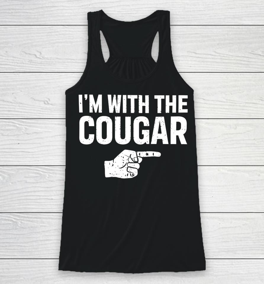 Barstool Sports I’m With The Cougar T Shirt Mark Titus Show Racerback Tank