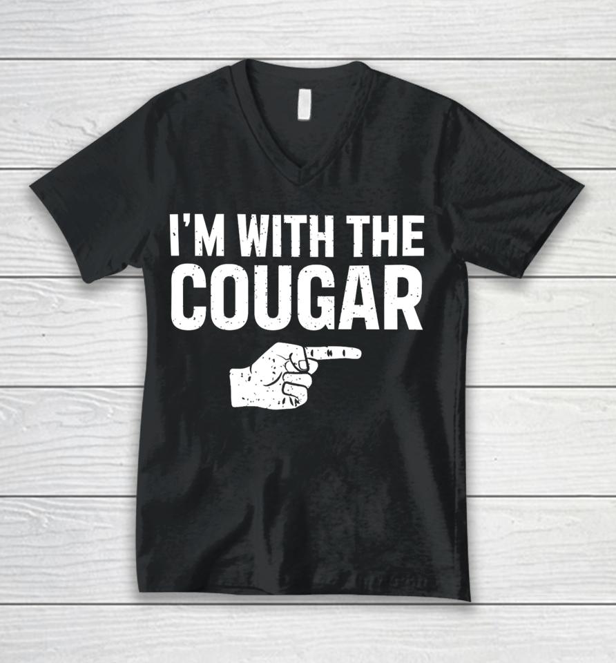 Barstool Sports I’m With The Cougar T Shirt Mark Titus Show Unisex V-Neck T-Shirt