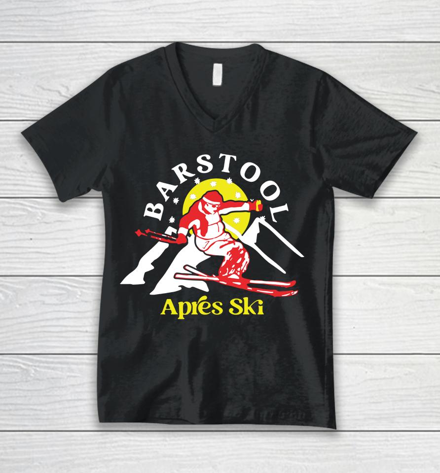 Barstool Sports Merch Apres Ski Unisex V-Neck T-Shirt