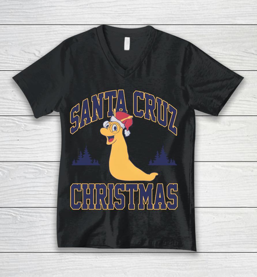 Barstool Sports Santa Cruz Christmas Unisex V-Neck T-Shirt