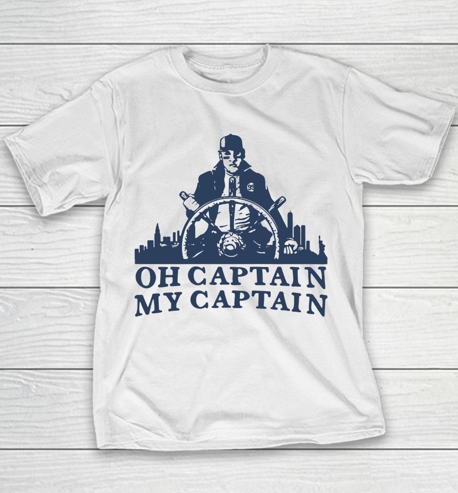 Barstool Sports Store Aaron Judge Oh Captain My Captain Youth T-Shirt
