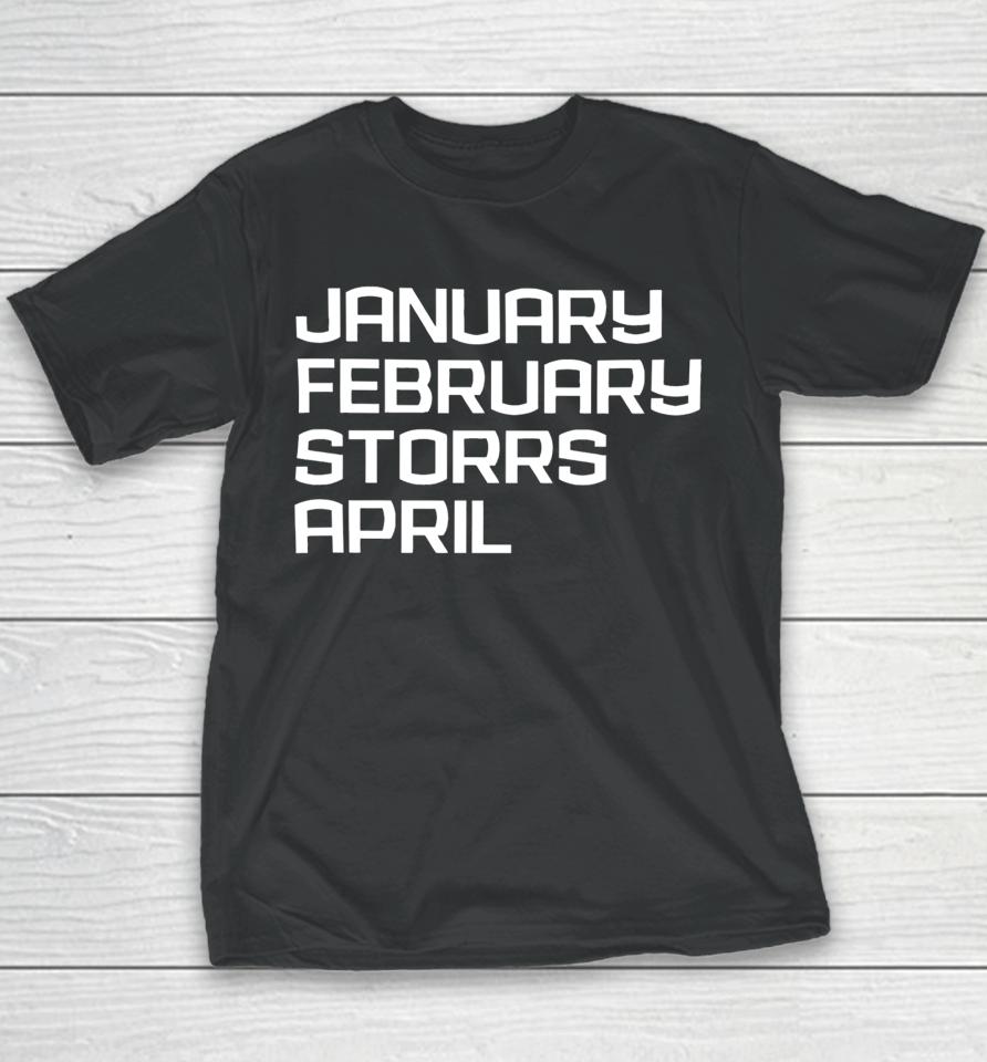 Barstool Sports Store January February Sporrs April Youth T-Shirt