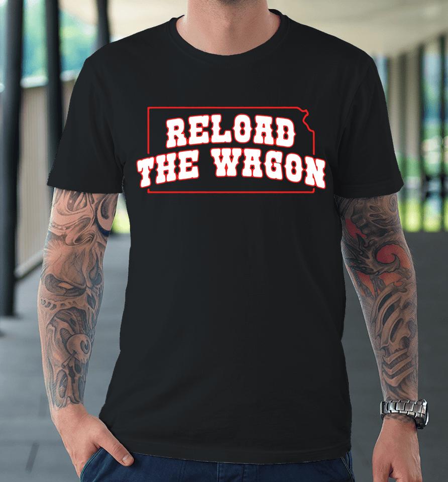 Barstool Sports Store Kansas Jayhawks Reload The Wagon Premium T-Shirt