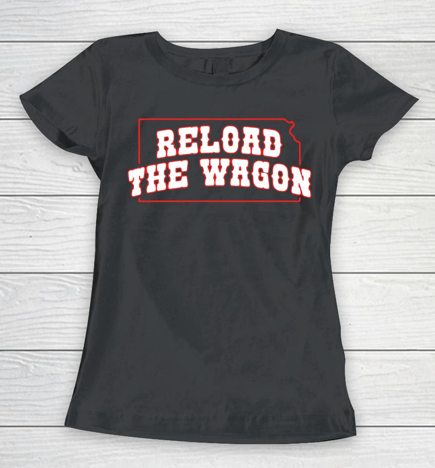 Barstool Sports Store Kansas Jayhawks Reload The Wagon Women T-Shirt