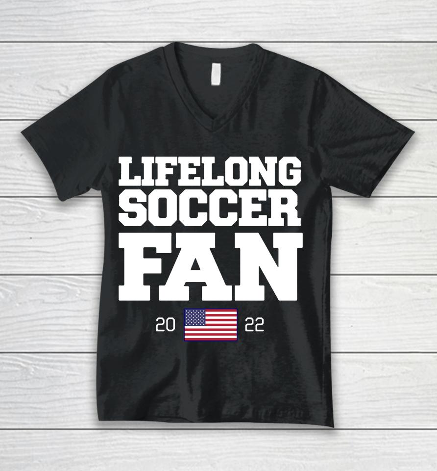 Barstool Sports Store Lifelong Soccer Fan 2022 Unisex V-Neck T-Shirt