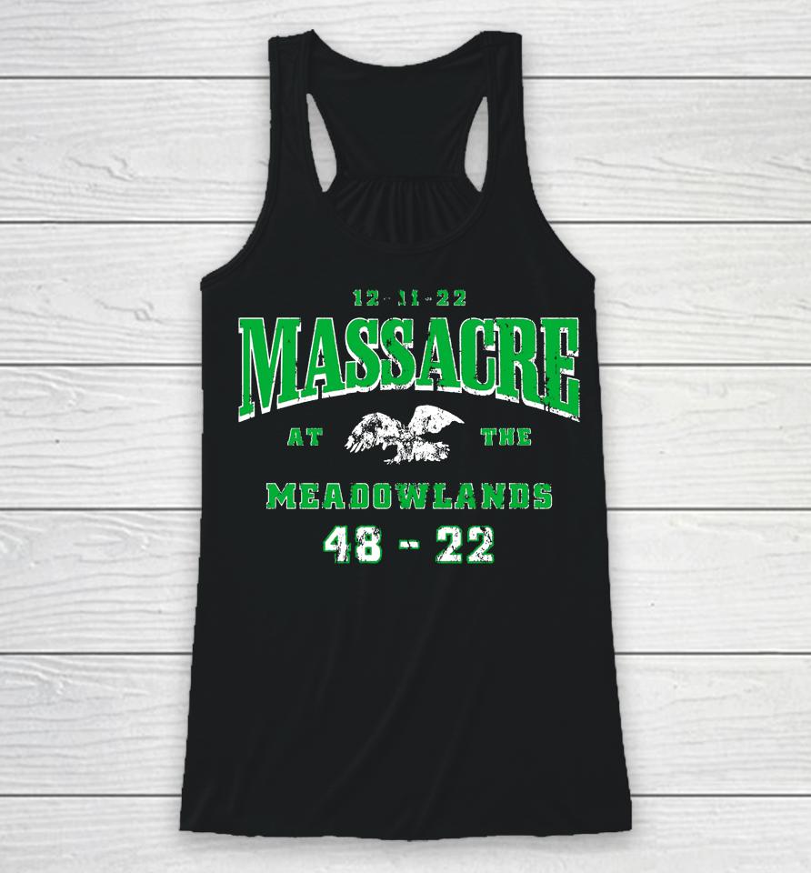 Barstool Sports Store Massacre At The Meadowlands Racerback Tank