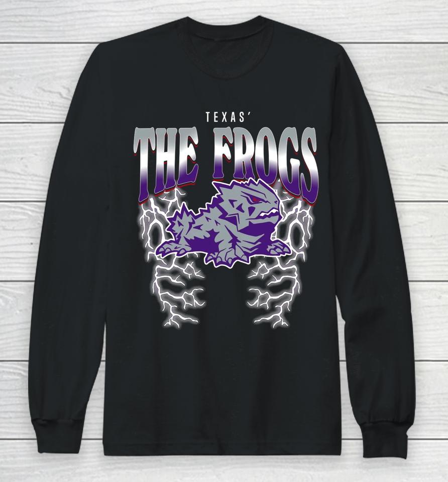 Barstool Sports Store Texas The Frogs Lightning Long Sleeve T-Shirt