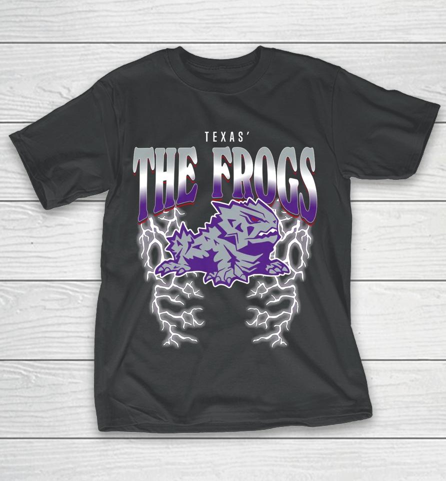 Barstool Sports Store Texas The Frogs Lightning T-Shirt