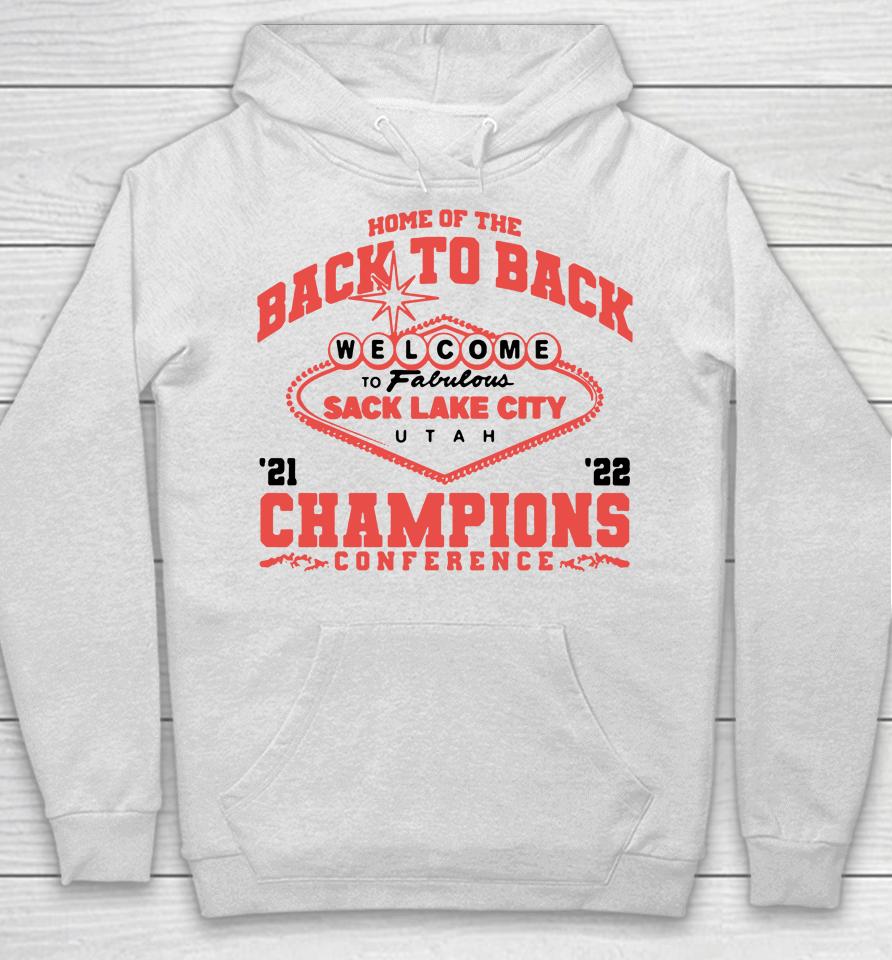 Barstool Sports Store Utah Utes Football 2022 Home Of The Back To Back Conference Champions Hoodie