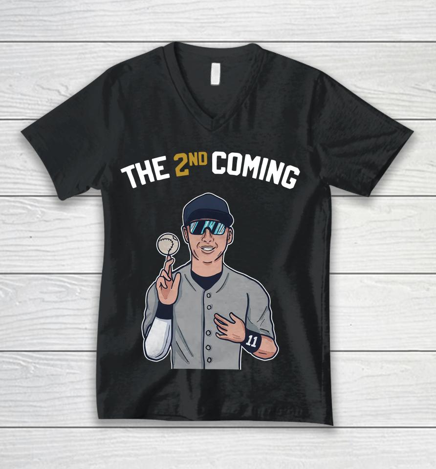 Barstool Sports The Short Porch Merch The 2Nd Coming Unisex V-Neck T-Shirt