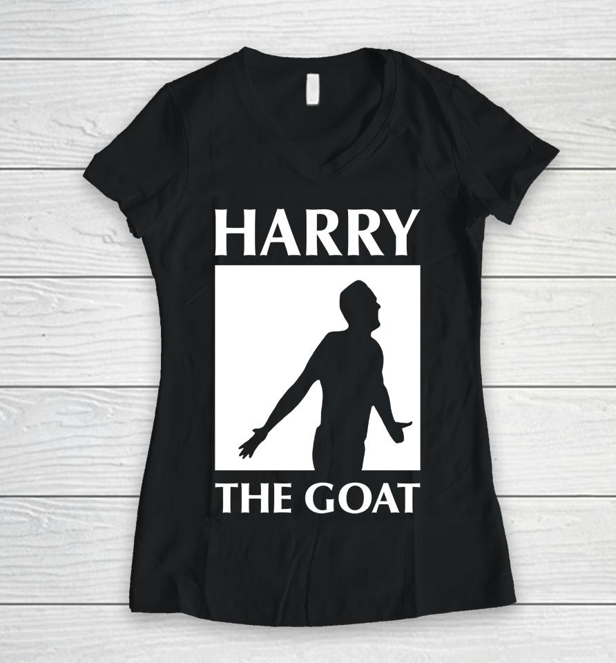 Barstool Store Harry The Goat Women V-Neck T-Shirt