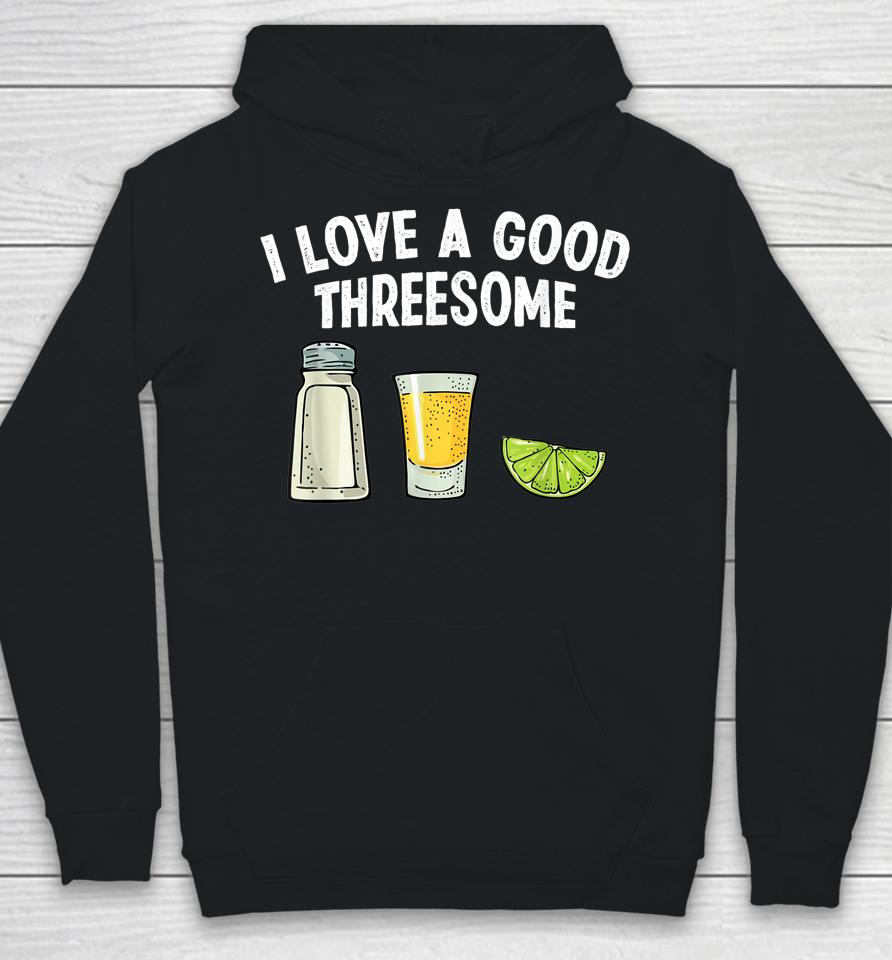 Bartender I Love A Good Threesome Drinking Bartending Barman Hoodie