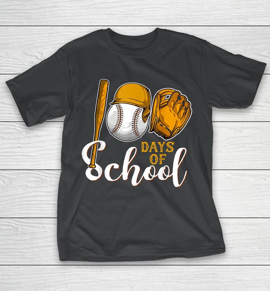Baseball 100 Days Of School T-Shirt